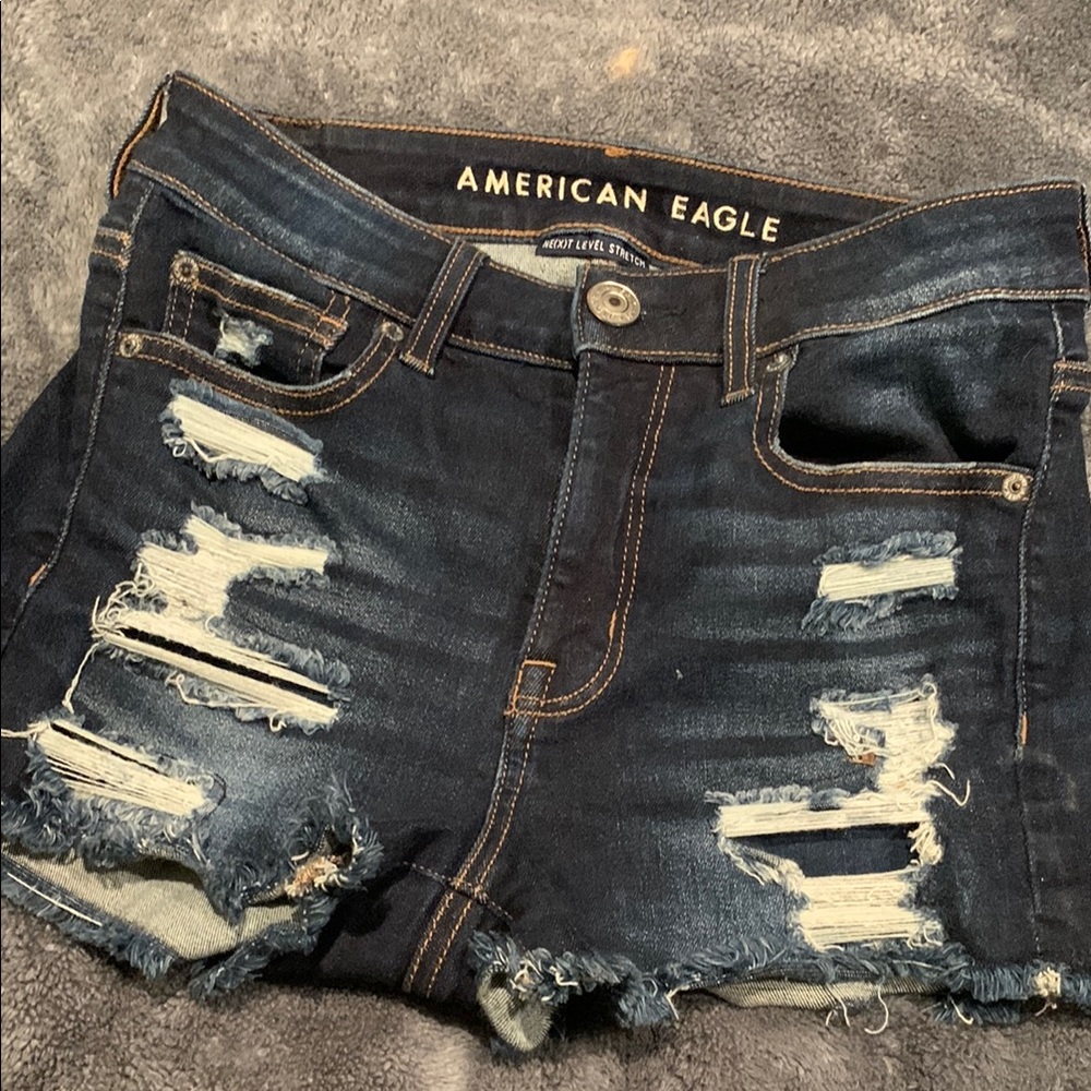 American Eagle Outfitters Dark Blue Jean Shorts